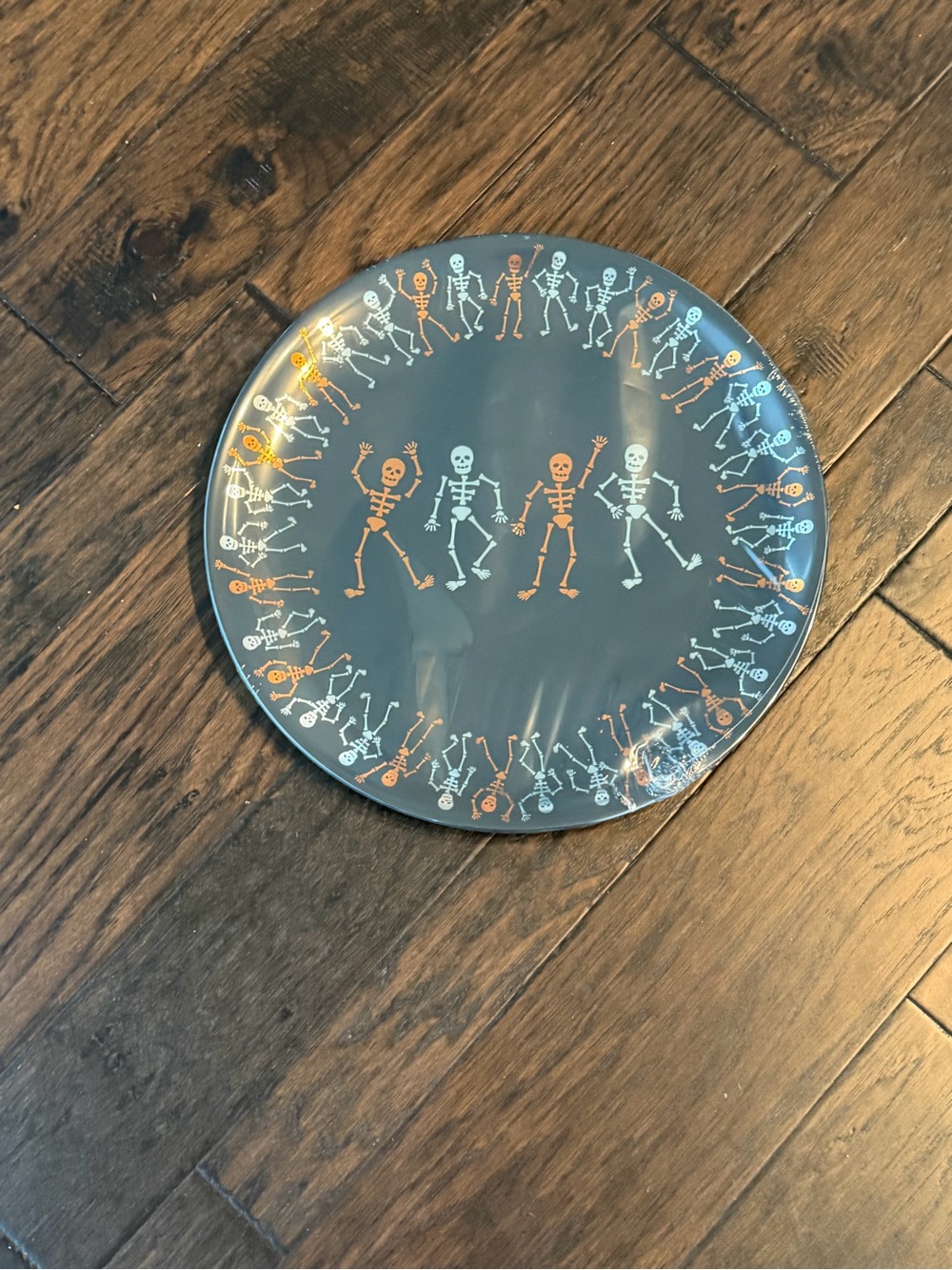 Skeleton Halloween 16” serving platter